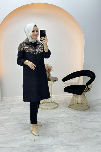 Leopar Kapitone Kap Siyah