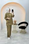 Ayşem Pamuk Takım Yağ Yeşili