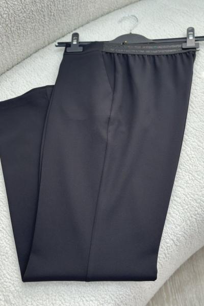 İspanyol Paça Pantolon Siyah