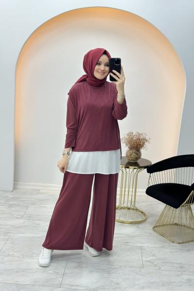 Oysho İkili Sedef Takım Bordo