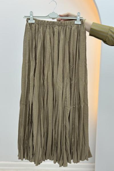 Merwish Wrink Etek Taş Rengi