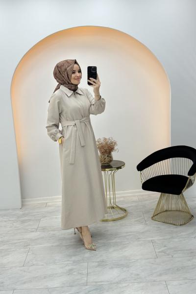 Noshe Zara Elbise Krem