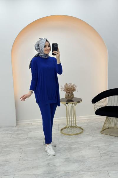 Ferya Takım Saks Mavisi