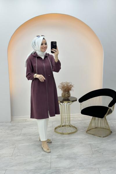 Beli Büzgülü Kap Mürdüm