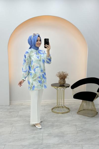 Lamazi Yosun Gömlek Gök Mavi