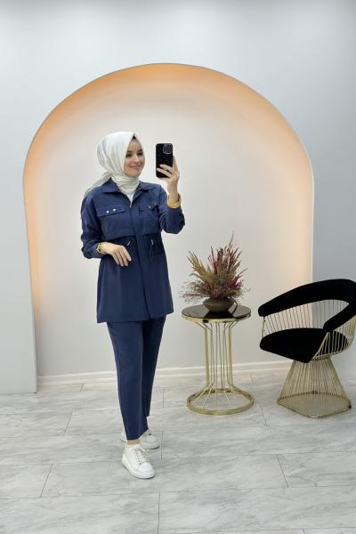 Asel Takım Lacivert