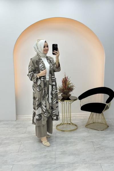 Organik Pamuk Takım Kahverengi