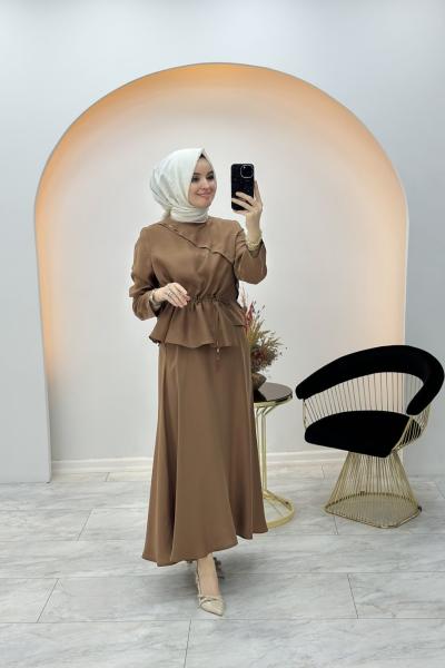 Nazende Etekli Takım Kahverengi