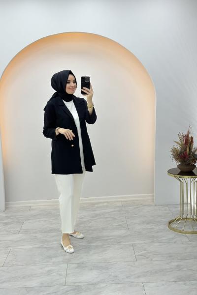 Qupra Blazer Ceket Siyah