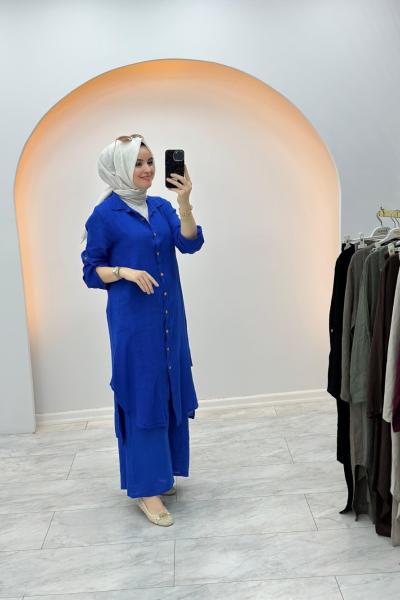 İthal Tasarım Takım Saks Mavisi