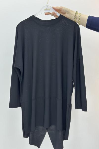 Asimetrik Tunik Siyah