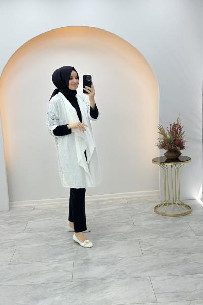 Fisto Detay Kap Beyaz