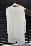 Asimetrik Tunik Beyaz