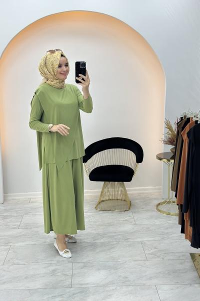 Melina Tunik Takım Fıstık Yeşili