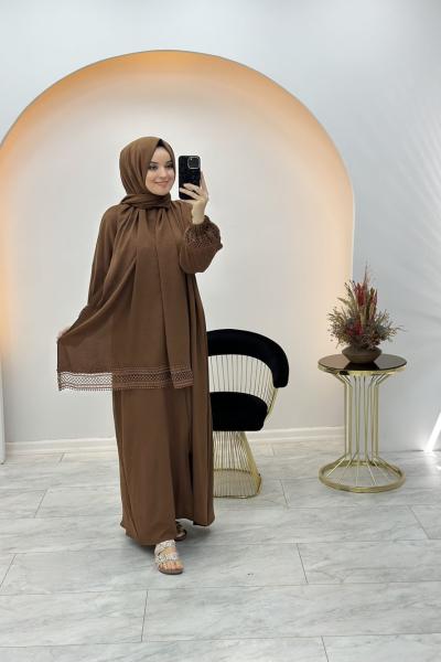 Namaz Elbisesi Kahverengi