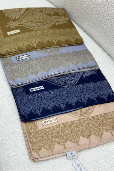 Siyane Etnik Desen Şal Camel