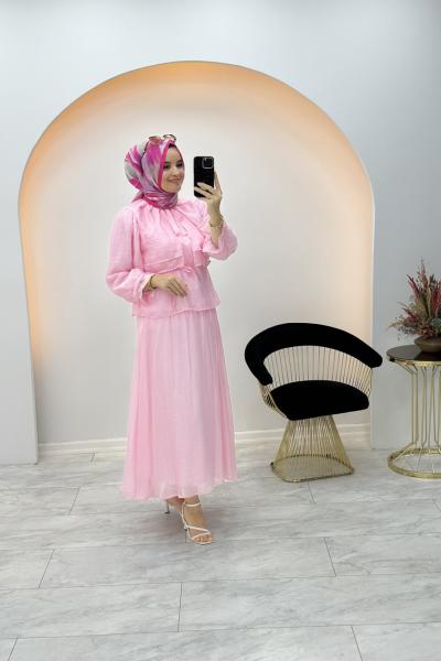 Efil Etekli Takım Pembe