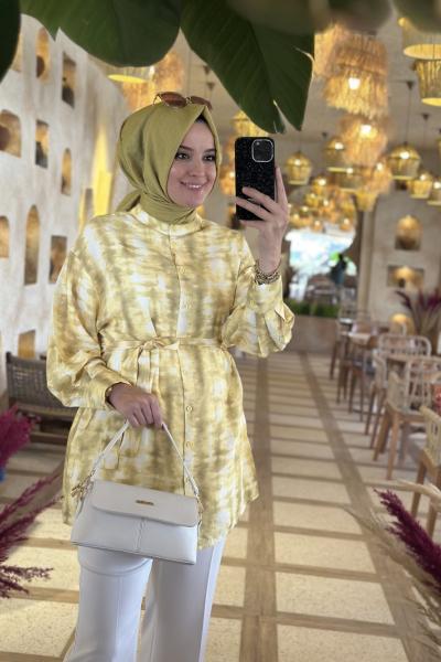 Mango Gömlek Yağ Yeşili