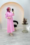 Ayrobin Elbise Pembe