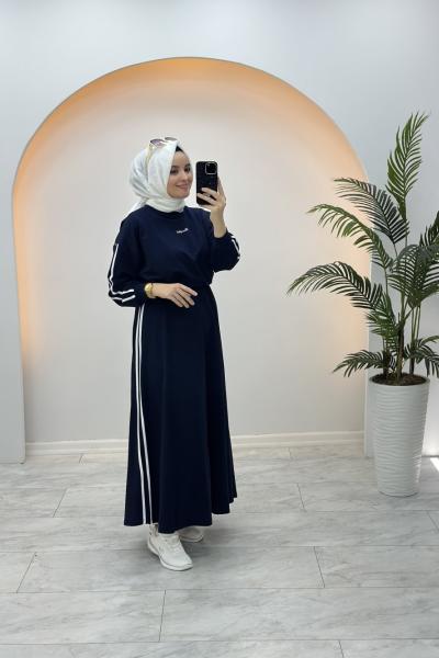 Beautiful Elbise Lacivert