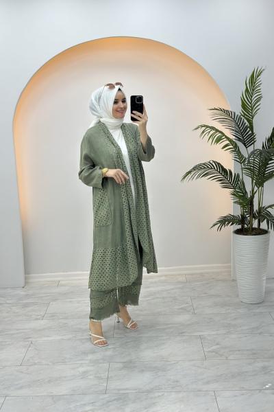 İthal Lazer Kesim Takım Haki