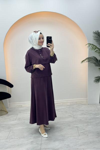 Marcha Şimal Etekli Takım Mürdüm