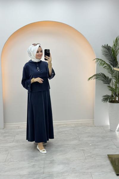 Marcha Şimal Etekli Takım Lacivert