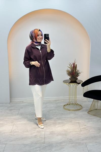 Lazer Kesim Kap Bordo