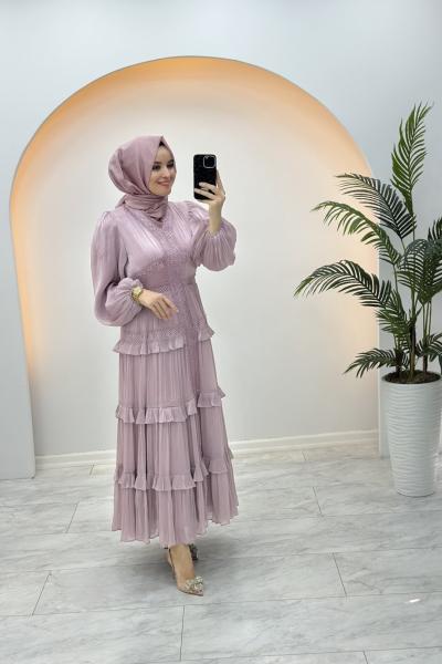 Alânur Elbise Pudra