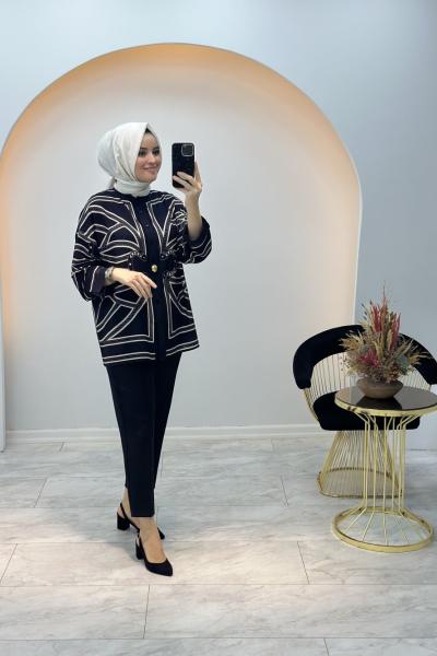 Merwish Cannes Gömlek Siyah