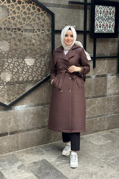 Kapitone Trenç Kahverengi