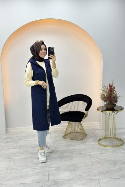 Marcha Kapitone Yelek Lacivert