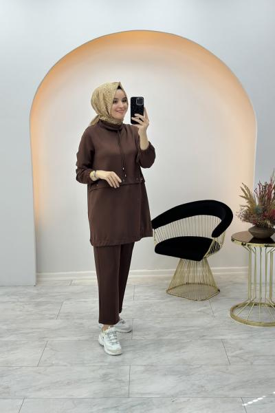 Hale Takım Kahverengi