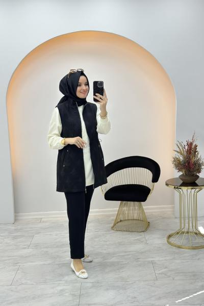 Eslem İthal Yelek Siyah