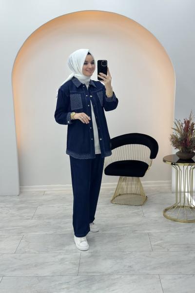Pars Kot Takım Lacivert