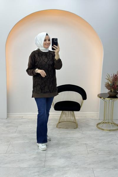 Seçil Tunik Kahverengi