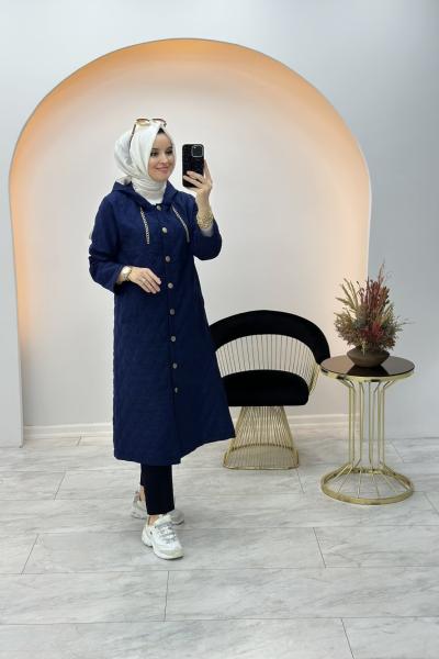 Elif Kapitone Kap Lacivert