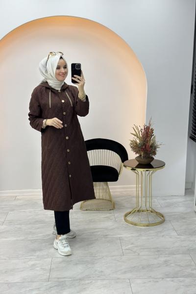 Elif Kapitone Kap Kahverengi