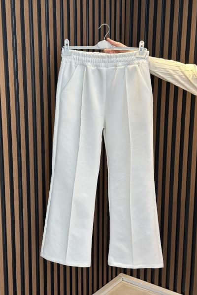 Scuba Pantolon Beyaz