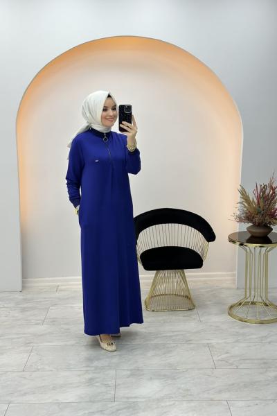 İdil Elbise Lacivert