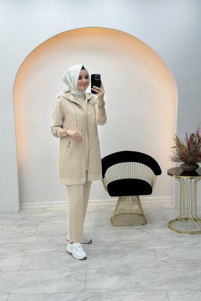 Kapitone Üçlü Takım Vizon