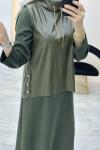 Dora İkili Elbise Haki