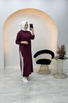 Aslı Spor Elbise Bordo