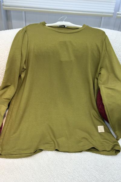 Kado Kısa Tunik Yağ Yeşili