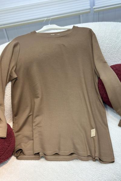 Kado Kısa Tunik Sütlü Kahve