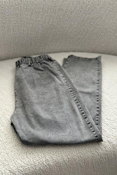 Mom Jean Pantolon Gri