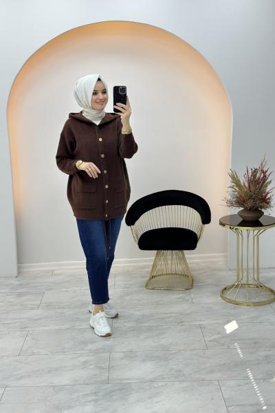 Lülya Hırka Kahverengi