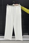 Krep Pantolon Beyaz