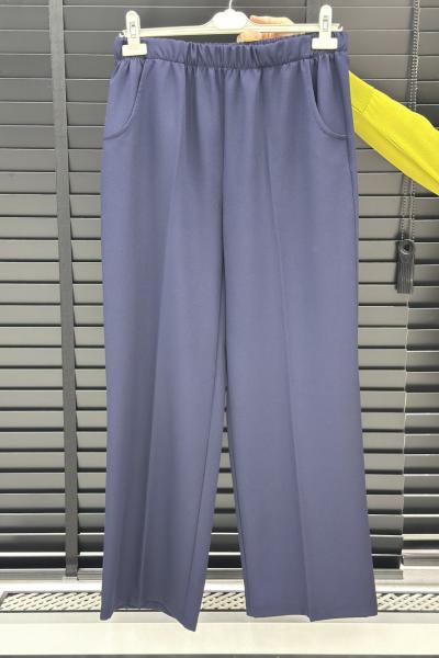 Krep Pantolon Lacivert