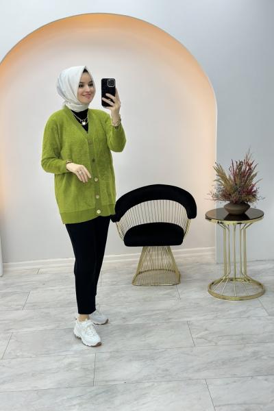 Venüs Hırka Yağ Yeşili